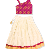Contemporary Onam Skirt & Top Set