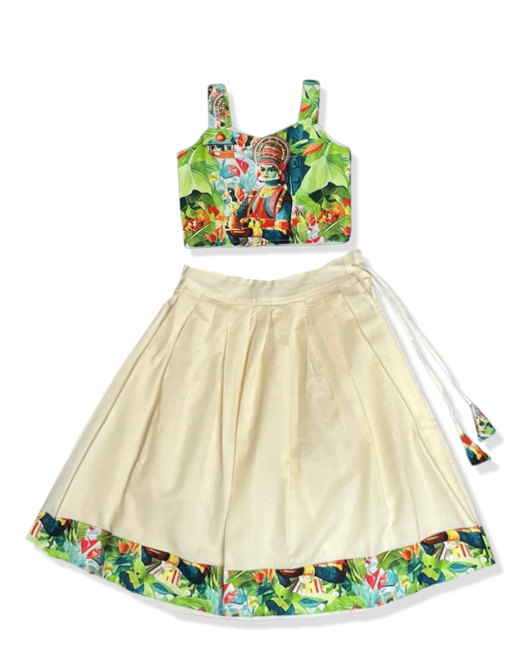 Kathakali Tropical Skirt & Top Set