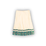 Skirt & Top Set for Girls: Traditional Onam Attire From NutsClothing | Peacock Green | Gold | Red | For Ages 6 Months to 7 Years