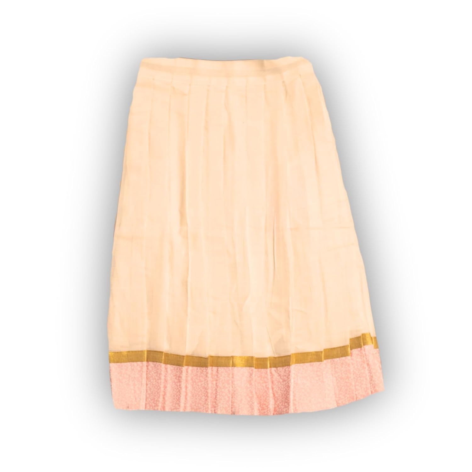 Skirt & Top Set for Girls: Traditional Onam Attire From NutsClothing | Rani Pink | Lavender | Green | Blue | For Ages 6 Months to 7 Years