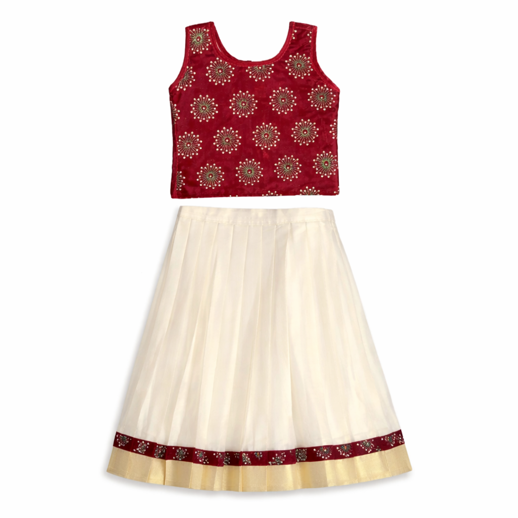 Festive Silk & Velvel Set