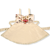 Cream Embroidered Sweetheart Frock