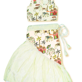 Mint Elephant Print Skirt Set
